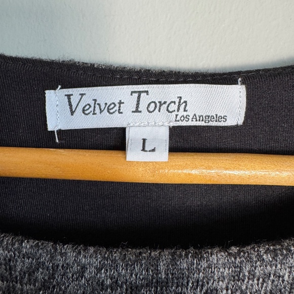 Velvet Torch Short Sleeve Lined Sweater‎ Dress Gray Size Large Date Night Casual - Picture 4 of 14